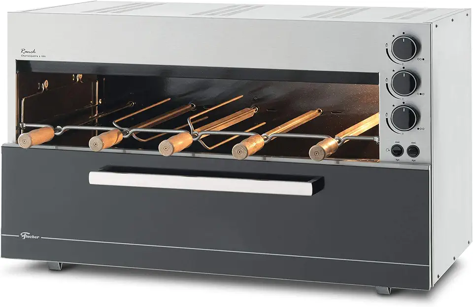 FISCHER CHURRASQUEIRA GÁS RANCH 5 ESPETOS GLP BIVOLT - 18123-19257