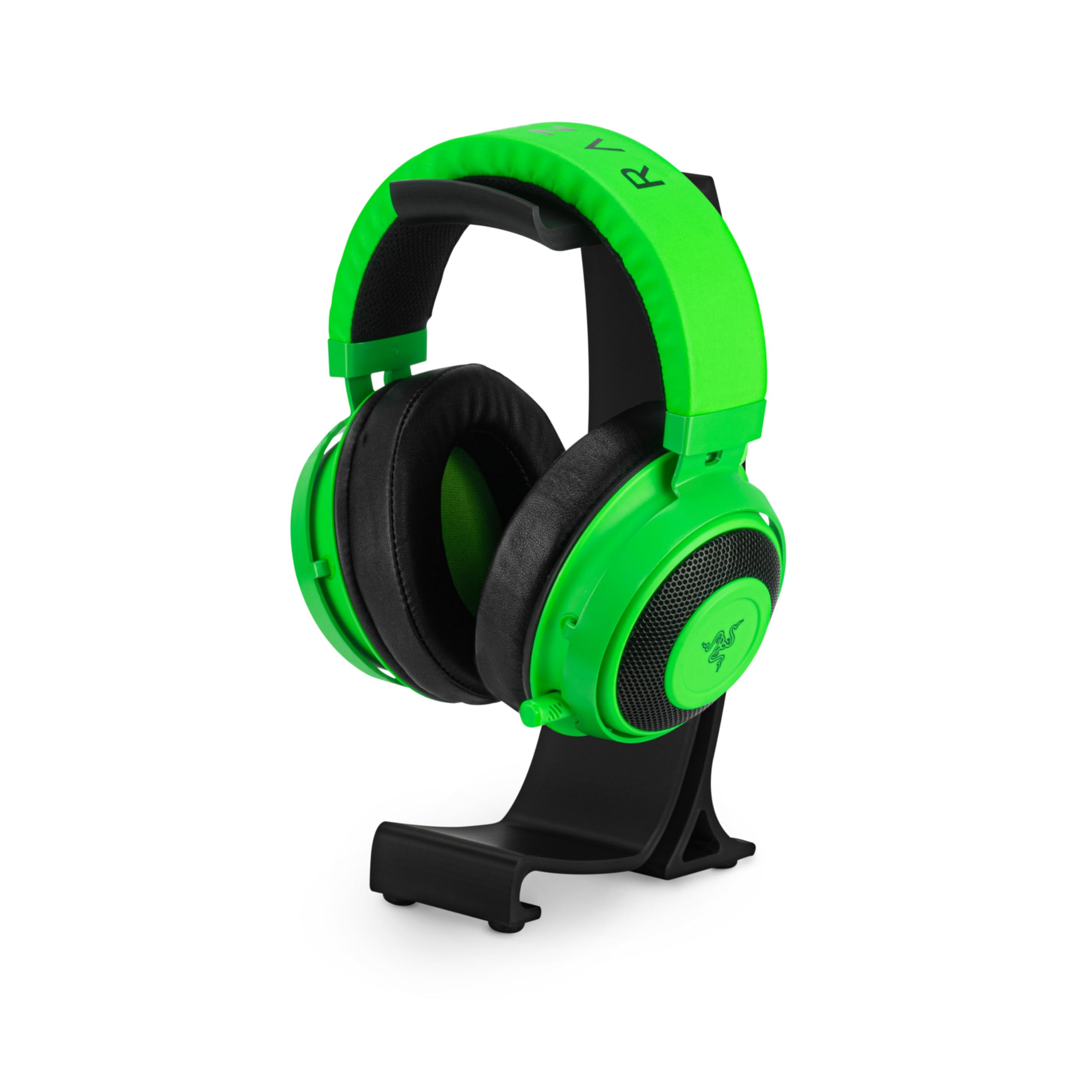 BRAINWAVZ Desktop Headphone Stand - Curved Hanger with Non-Slip Base & Cable Management- Compatible with SteelSeries, Sennheiser, Razer, Bose, Sony &