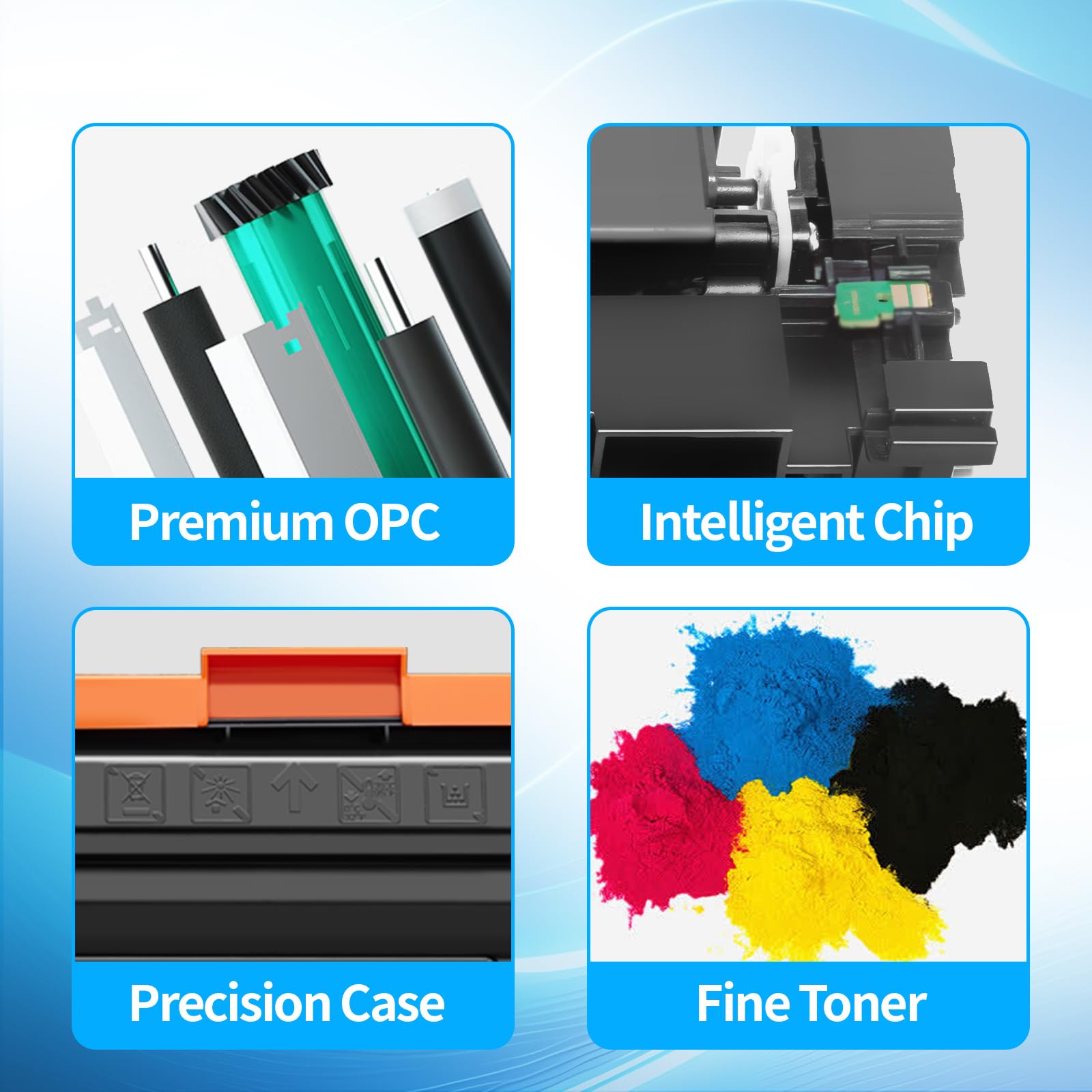 141A Toner Cartridge High Yield (with Chip) Replacement for HP 141A Toner Cartridge for HP Pro M110w MFP M139w M140w Toner (1 Black) - 5