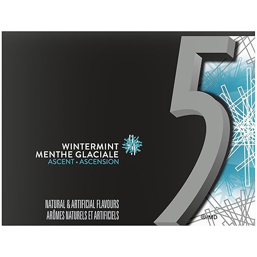 Vista 11 de Wrigley 5 Rain-Tingling Menta verde, 10 unidades / 150 palos en total