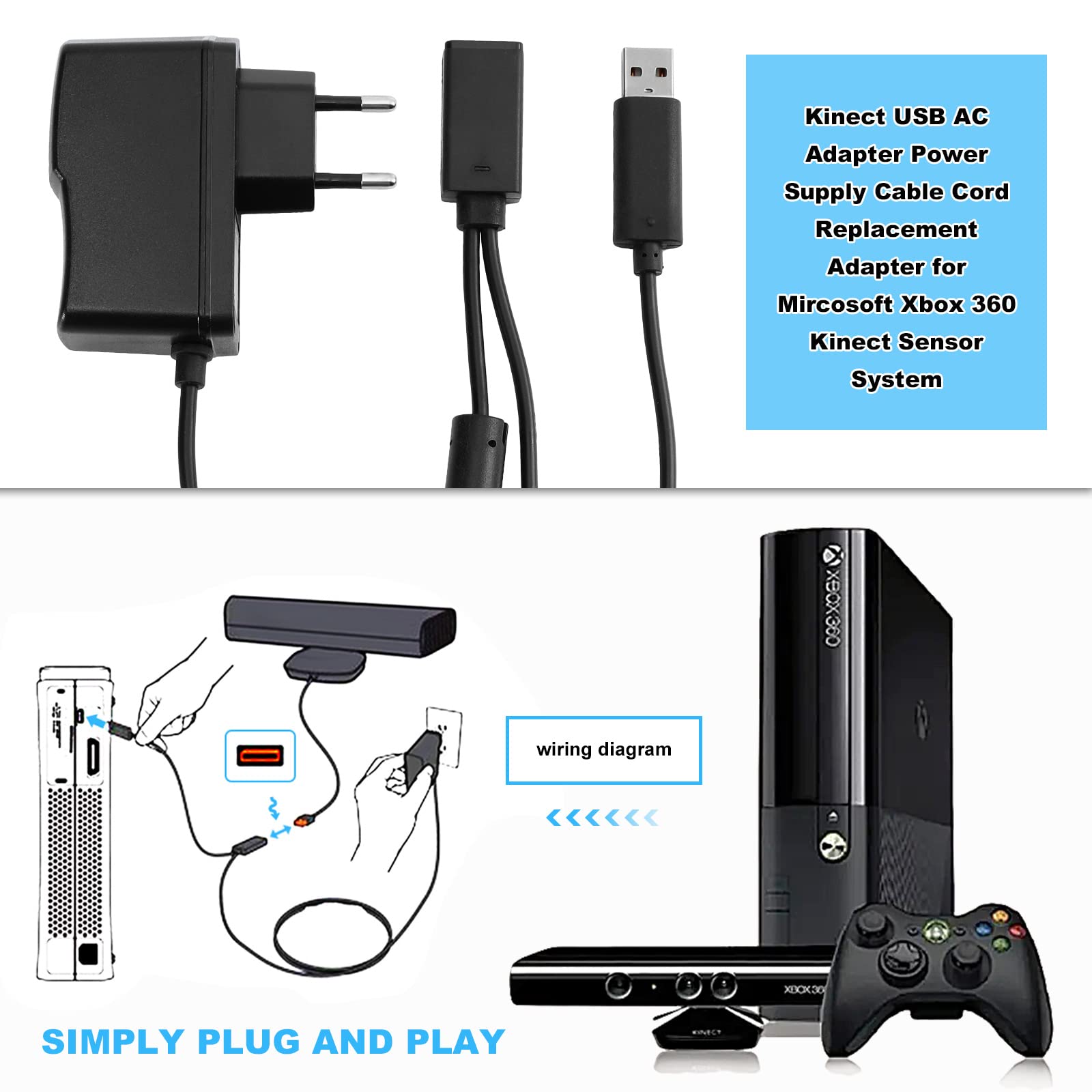 Vhbw cavo USB compatibile con Microsoft Xbox 360 - Cavo, 1,4 m grigio | Leroy Merlin Vhbw cavo USB compatibile con Microsoft Xbox 360 - Cavo, 1,4 m grigio | Leroy Merlin