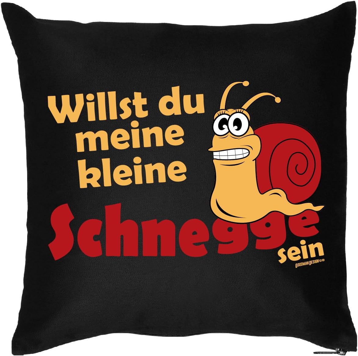Tini Shirts Lustiges Geschenk Sprüche Kissen : Schnecke/Willst du Meine