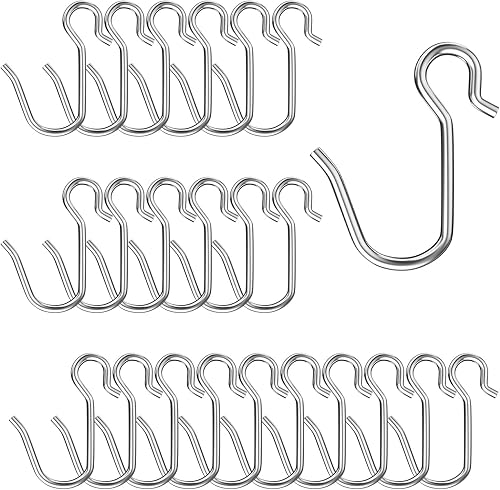 Zeerobee 22pcs Curtain Hooks,Drapery Pin and Hook for Pleated Drapes