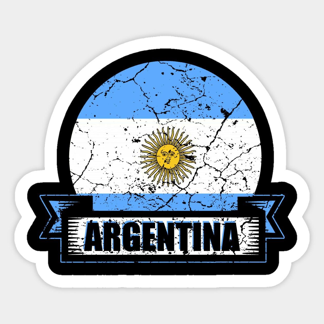 Argentina Sticker | Vinyl | Decal for Car Bumper Sticker, Laptop Sticker, Waterbottle Sticker, Waterproof Sticker 5 Inch