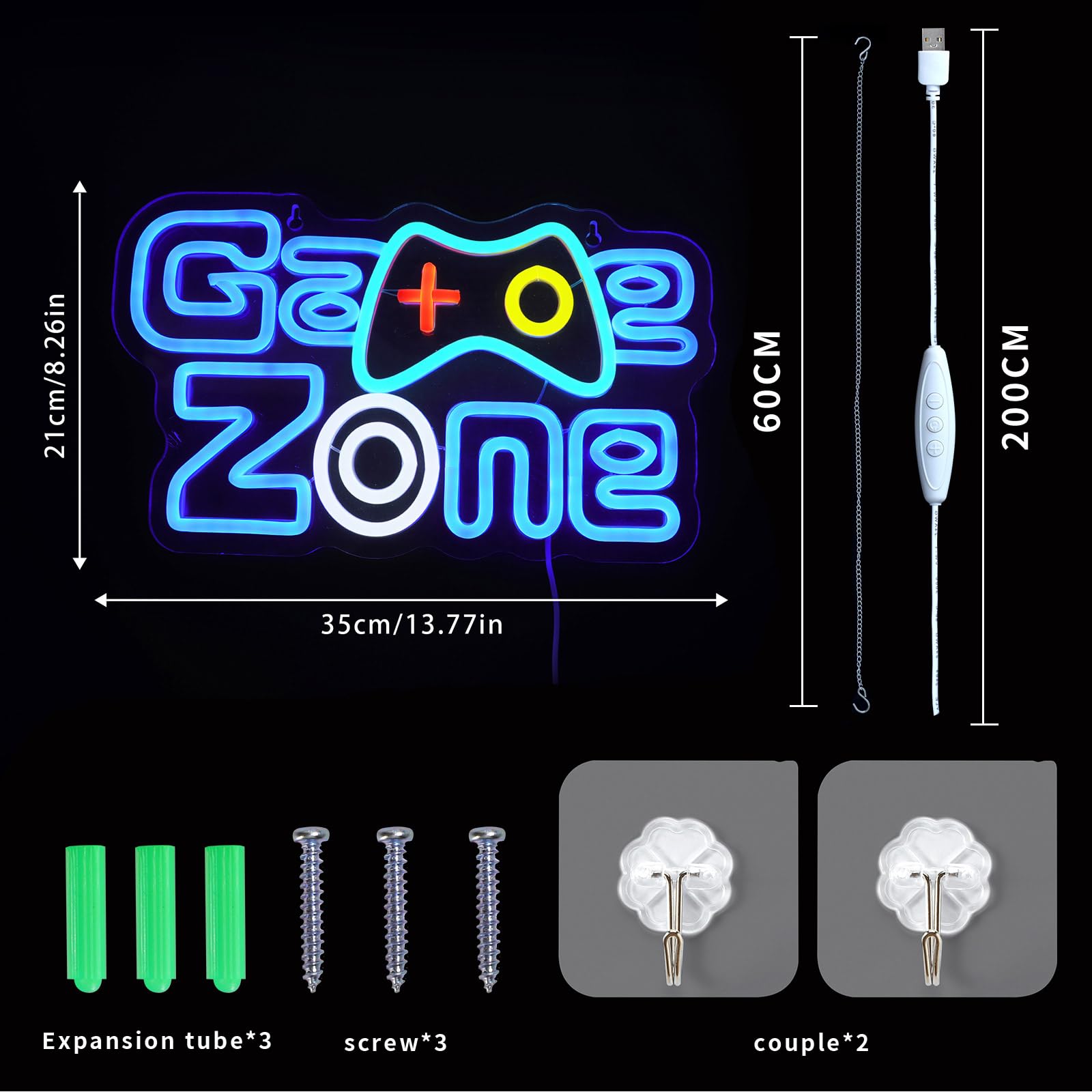 ENUOLI Game Zone Neon Signs - Image 3