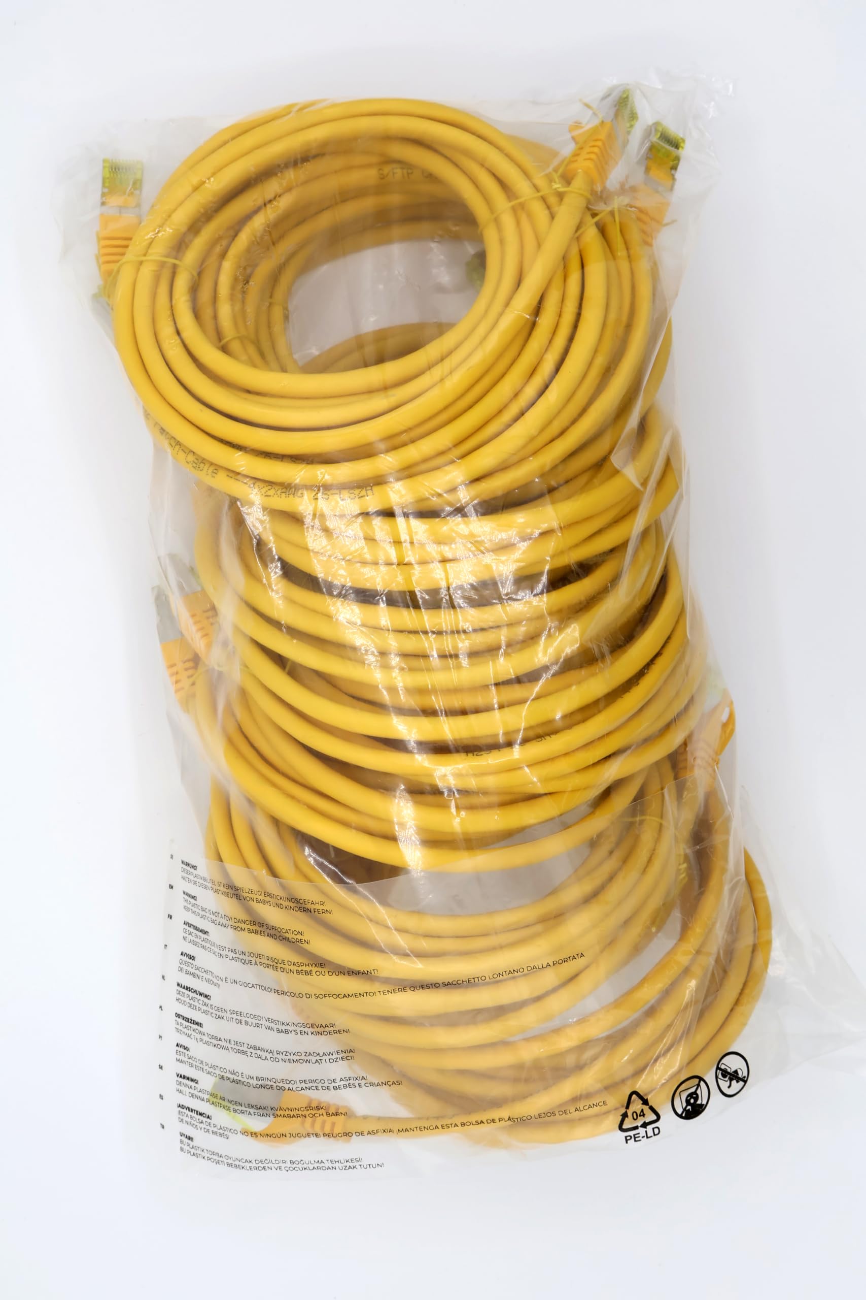 1aTTack.de Cat.7 network cable 0.5 m black pack of 5 Cat7 Ethernet cable network LAN cable raw cable 10 Gb s SFTP PIMF LSZH set patch cable with Rj 45 plug Cat.6a — view 91