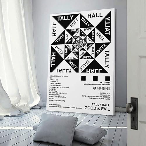 Miniatura 3 de Tally Hall - Póster en lienzo para portada de álbum Good & Evil para habitación, regalo estético, estilo marco, 16 x 24 pulgadas (15.7 x 23.6 in)