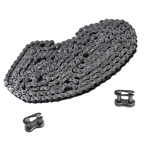 kimllier Cadena de rodillos de acero al carbono 35 06C de 10 pies con 2 eslabones de conexión, 320 eslabones