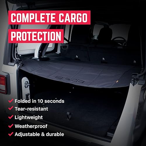 Miniatura 4 de GPCA - Cubierta de carga, cubierta de maletero fácil de instalar, accesorios resistentes para Wrangler JL, accesorios patentados para camiones y