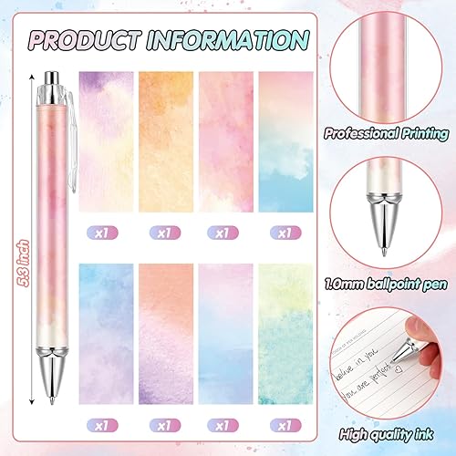 Miniatura 2 de 8 bolígrafos para mujeres y niñas, bolígrafos de escritura de 0.039 in de tinta negra, bolígrafos de escritura suave de punta fina para diario,