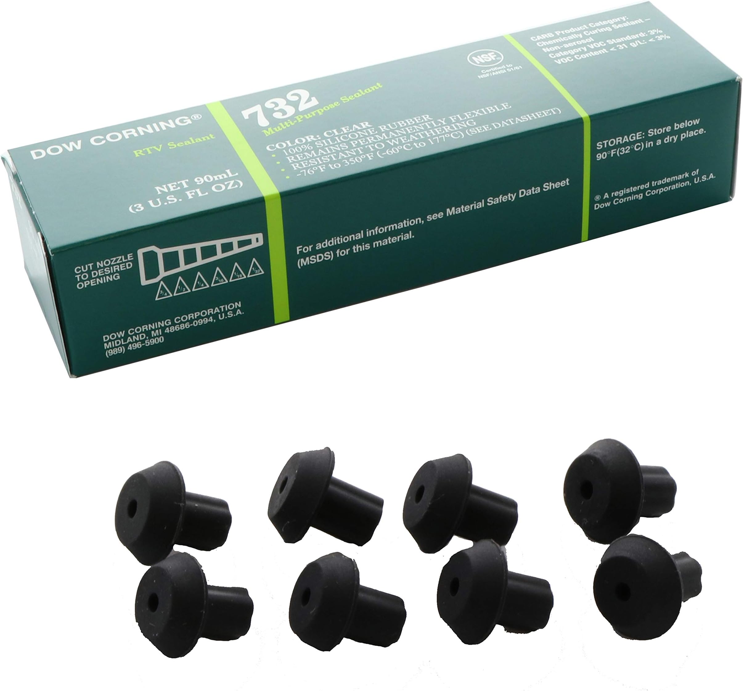 KITCHEN BASICS 101 Replacement Range Grate Rubber Feet and Adhesive Glue for Frigidaire 5304475129, 8 Pack