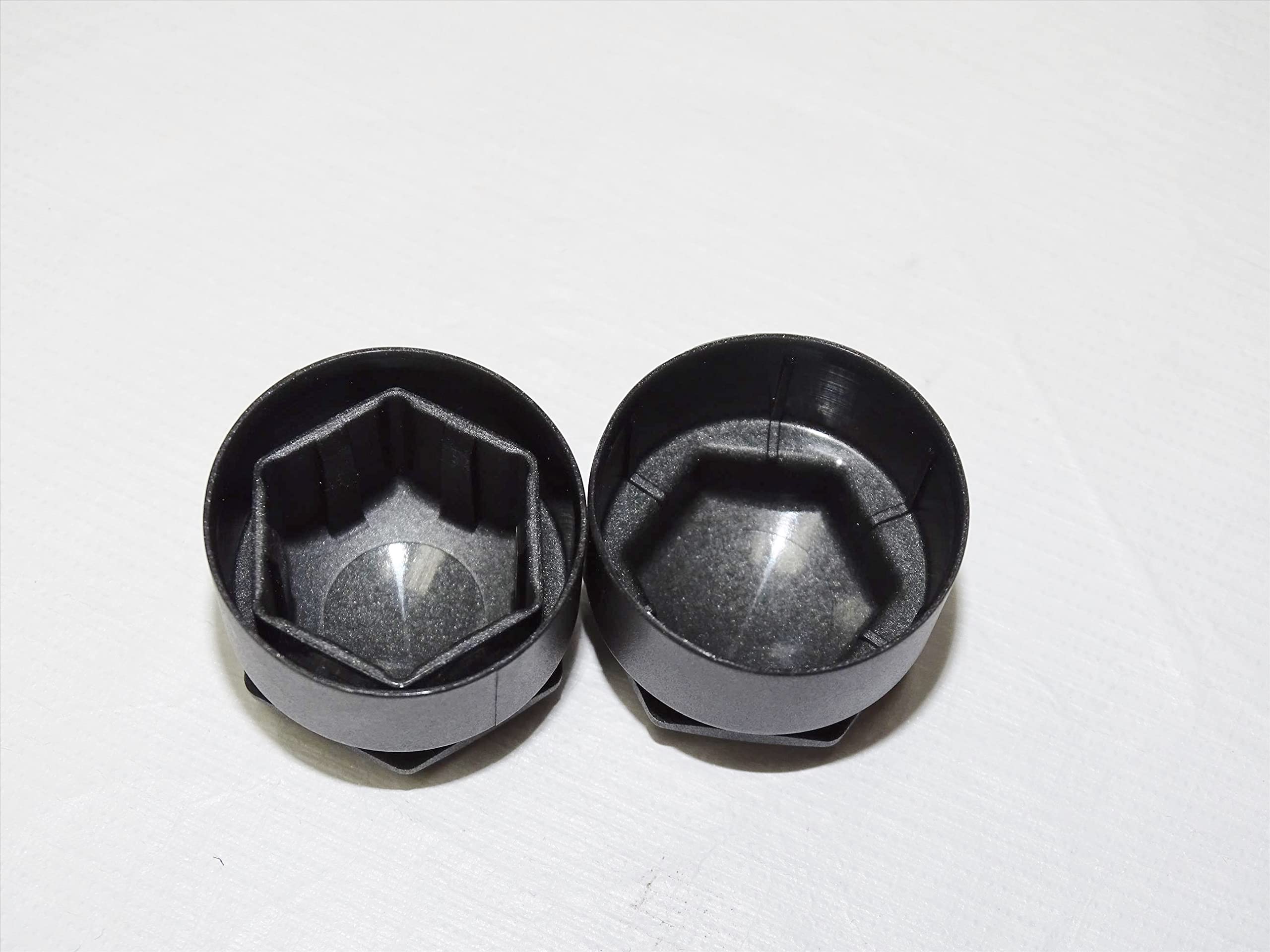 Couvre-écrous de roue ronds pour Audi A1 A3 A4 A5 A6 A7 A8 TT Q3 Q5 Q7 17mm (Gris foncé mat)