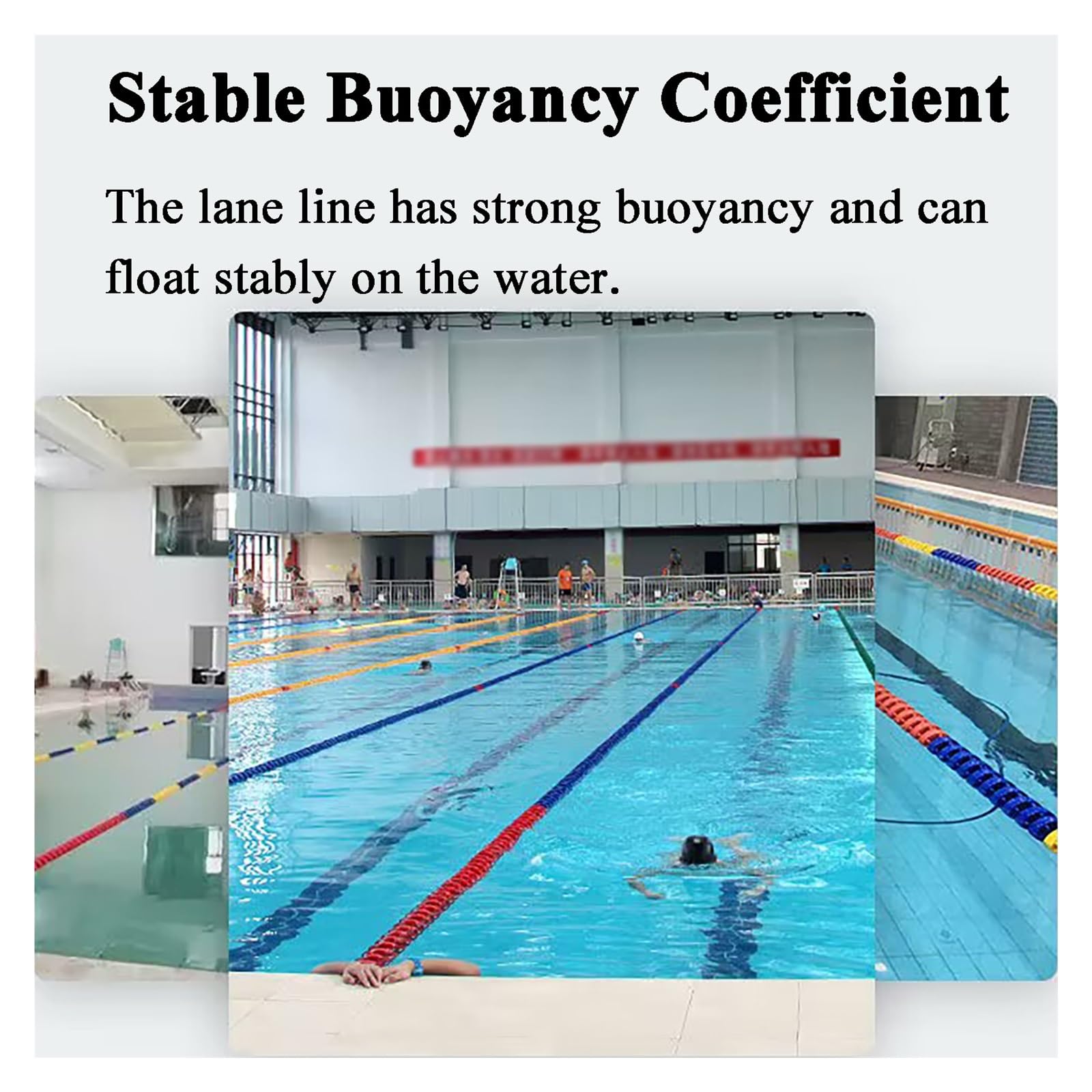 Schwimmbahntrennleine für mehr Sicherheit im Poolbereich, Schwimmseil – 5/10/15/20 m lange, schwimmende Trennleine, robuste Schwimmleinen zur Abtrennung von Schwimmbereichen, ideal für Kinde