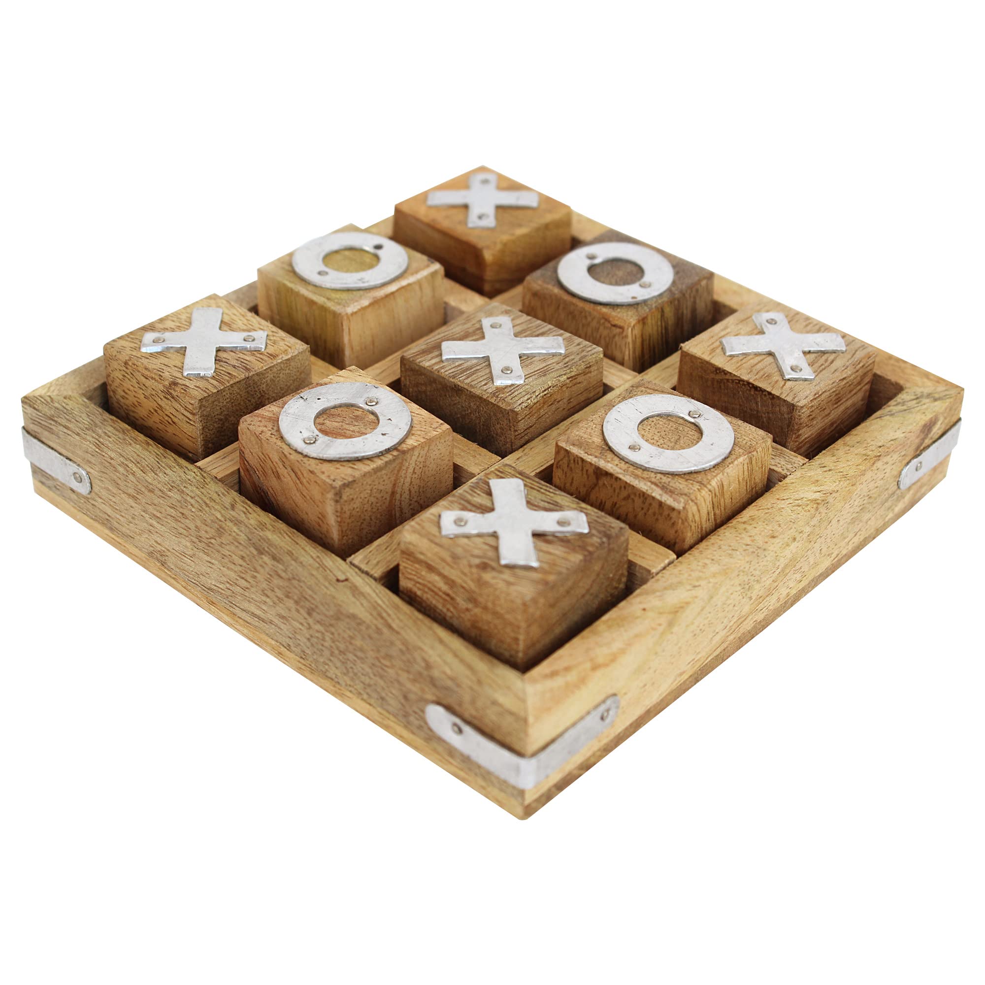 IBLAY Handmade Wooden Tic Tac Toe Game - Great Gifts for All Occasions