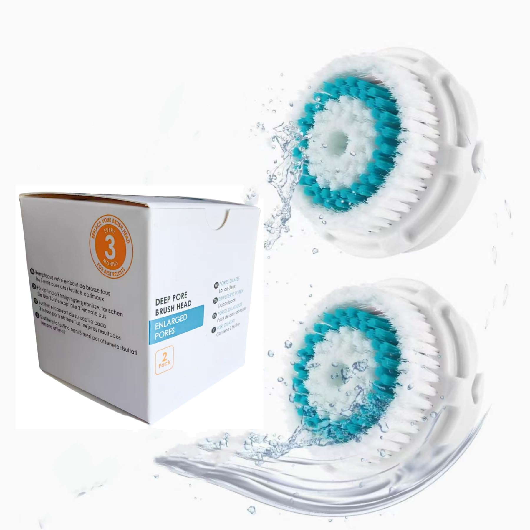 Amazon.co.jp: Deep Pore Replacement Brush Heads - Clarisonic Mia 1