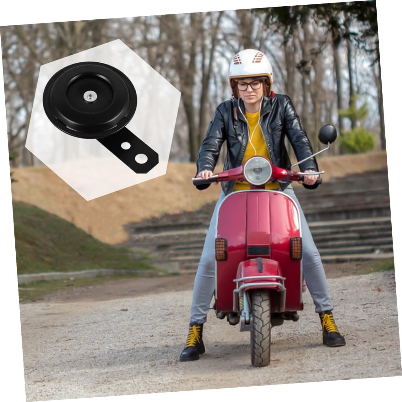 Alipis 2pcs Loud Motorcycle Horn Motohorn for Motorcycle Electric Scooter Horn Kit Weatherproof and Dustproof Speaker Wide Compatibility for Bikers