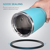 Vista 4 de Tapa con popote para vaso de 30 onzas, tapas de repuesto compatibles con YETI Rambler de 30 onzas, vaso con popote de 35 onzas, sin BPA e