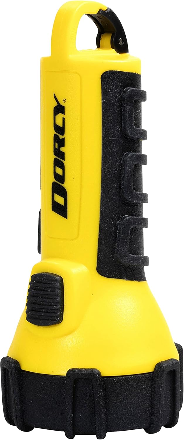 Dorcy 41-2522 3AAA LED Floating Flashlight with Carabiner Yellow, One Size