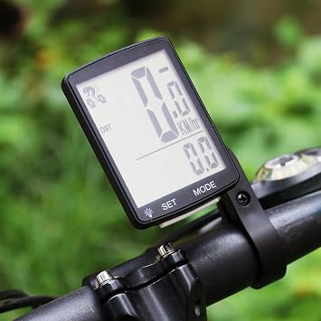 Wireless Bike Computer, 20 Multi-Functions, Real Waterproof Bicycle Speedometer, Cycling Odometer with 3'' Large LCD Display(Simple to Read), Easy to Use