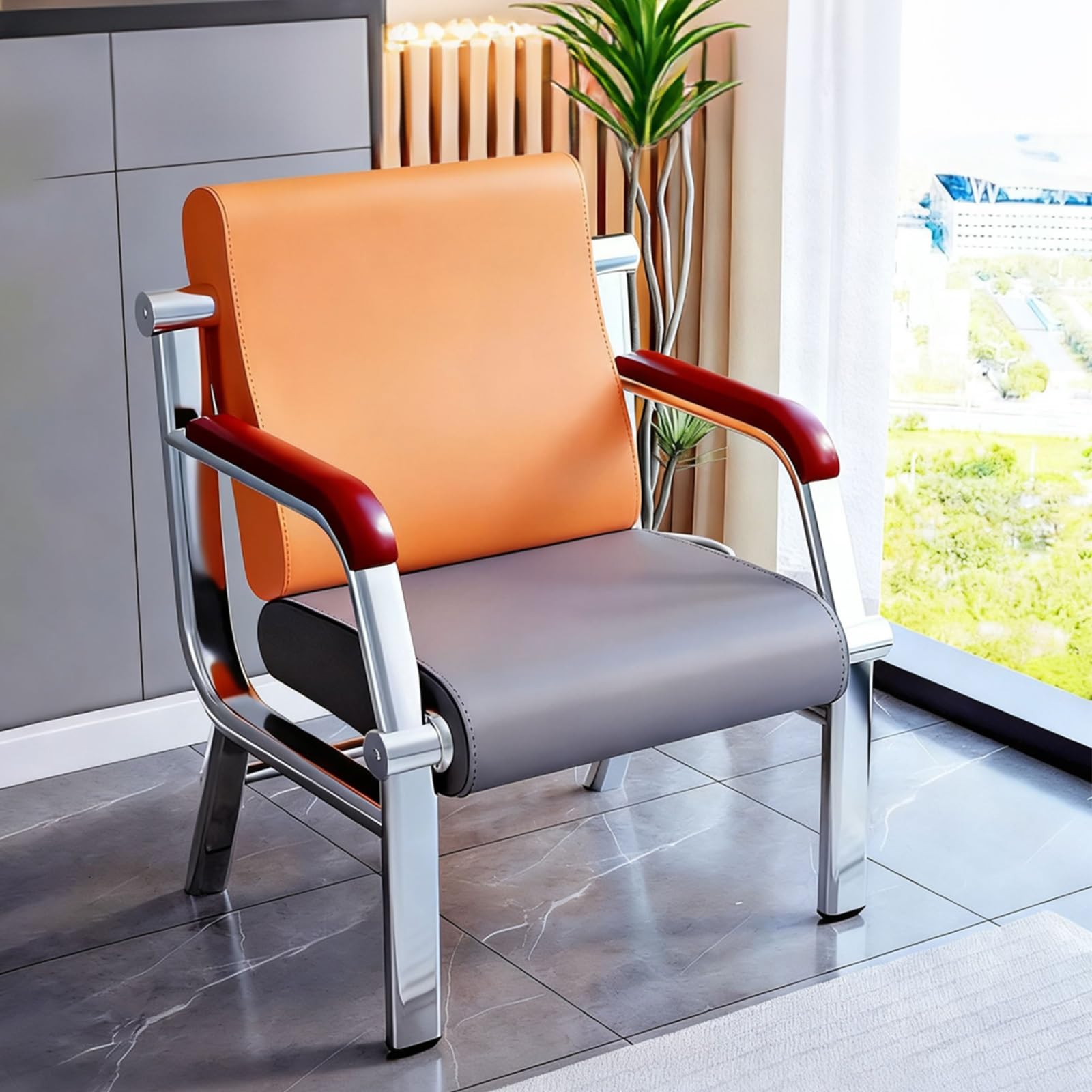 Silla de hospital acolchada ergonómica para sala de espera y salón