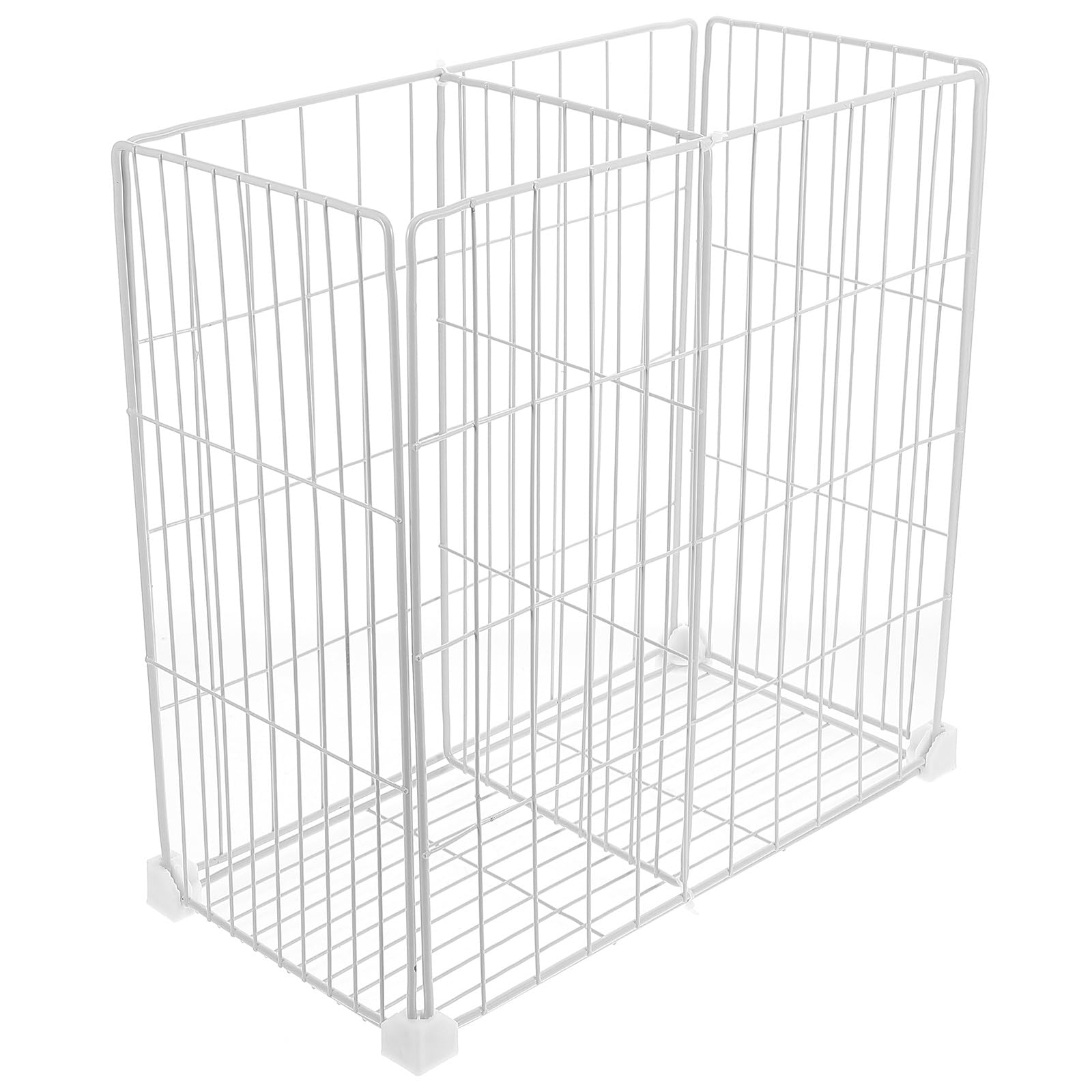 Estante Organizador de Congelador Particiones y Cesta de Alambre, Diseño Apilable para Almacenamiento Ordenado de Alimentos en Congeladores Horizontales y Frigoríficos, Adecuado