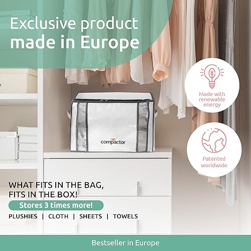 Miniatura 7 de Compactor Bolsa de almacenamiento al vacío M  Polipropileno + nailon  Bolsas de almacenamiento al vacío ahorradoras de espacio para ropa, edredones