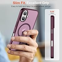 Vista 859 de SUPFINE Funda magnética para iPhone 11 (compatible con MagSafe) (protección contra caídas de grado militar), translúcida mate a prueba de golpes