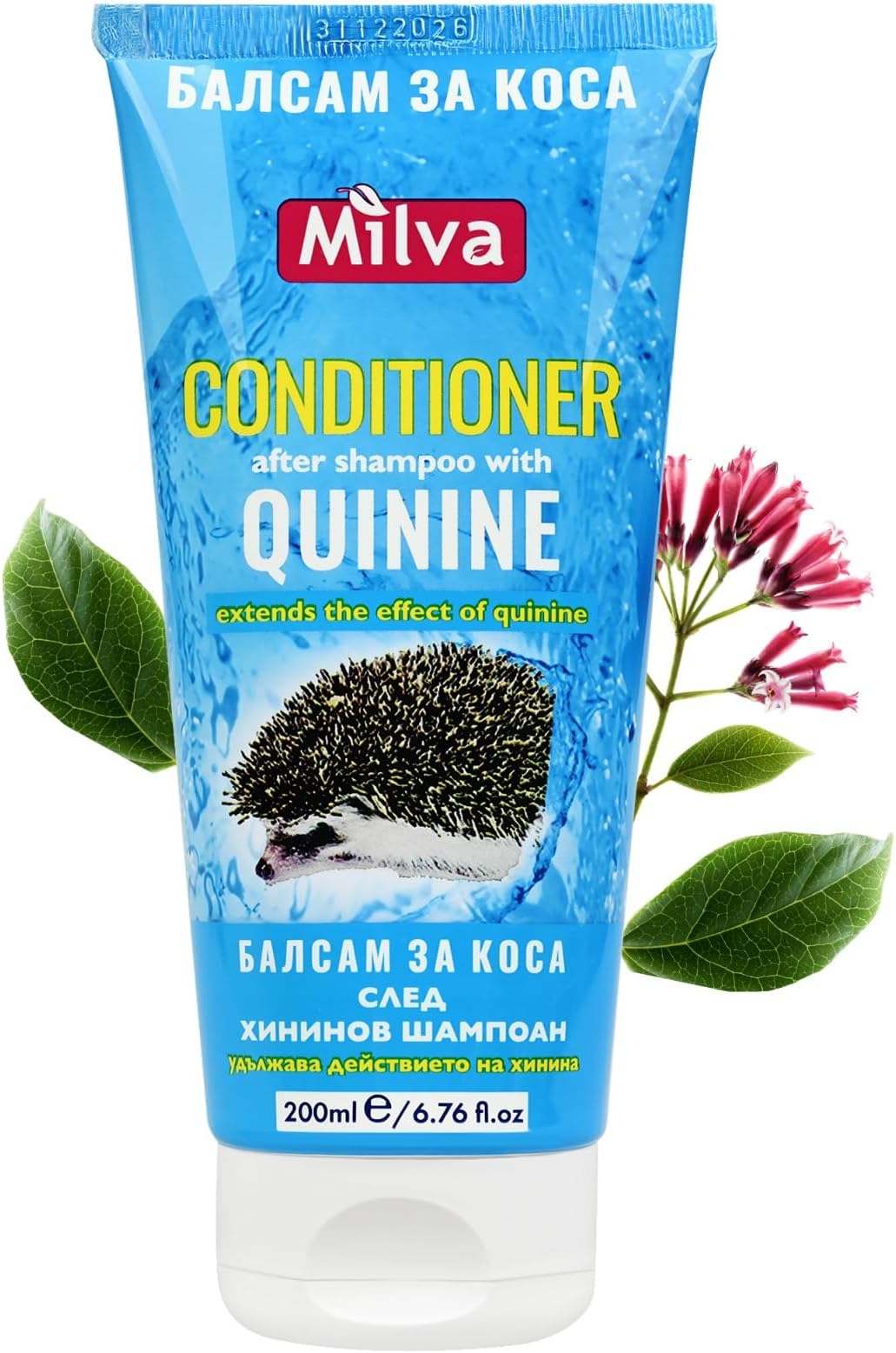 Milva Hair Conditioner for Dry Damaged Hair with Quinine Extract, Supports Quinine Shampoo, Hair Growth and Loss Treatment for Women, Natural Nourishing Conditioner, 200 ML