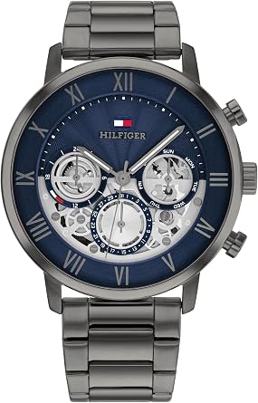Tommy Hilfiger Multi Dial Quartz Watch for Men with Stainless Steel Strap