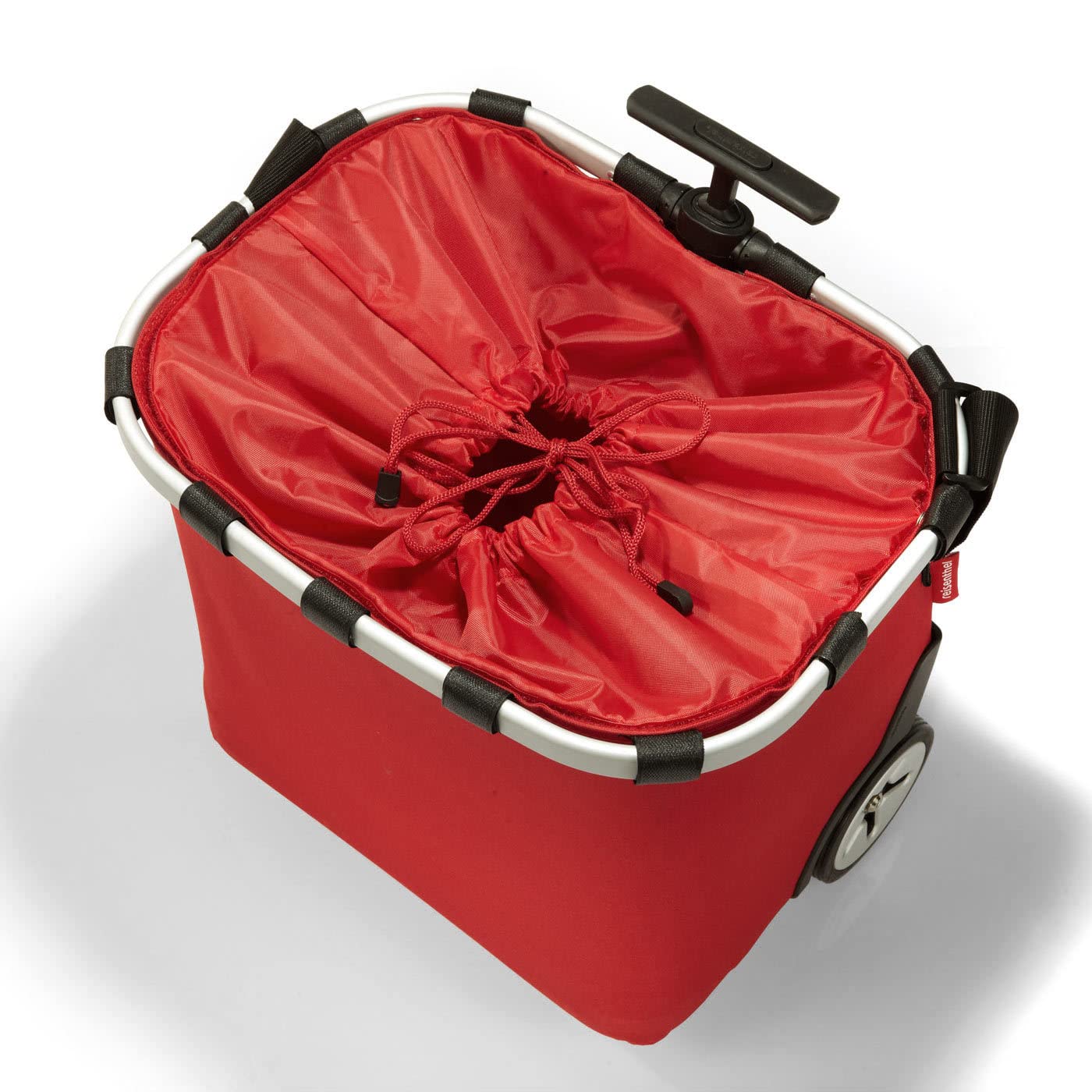 reisenthel carrycruiser red - Carrello Spesa con Resistente Telaio in Alluminio, Tracolla Regolabile e Tasca Interna Rimovibile, Ruote Grandi e Tessuto Idrorepellente, 40 L