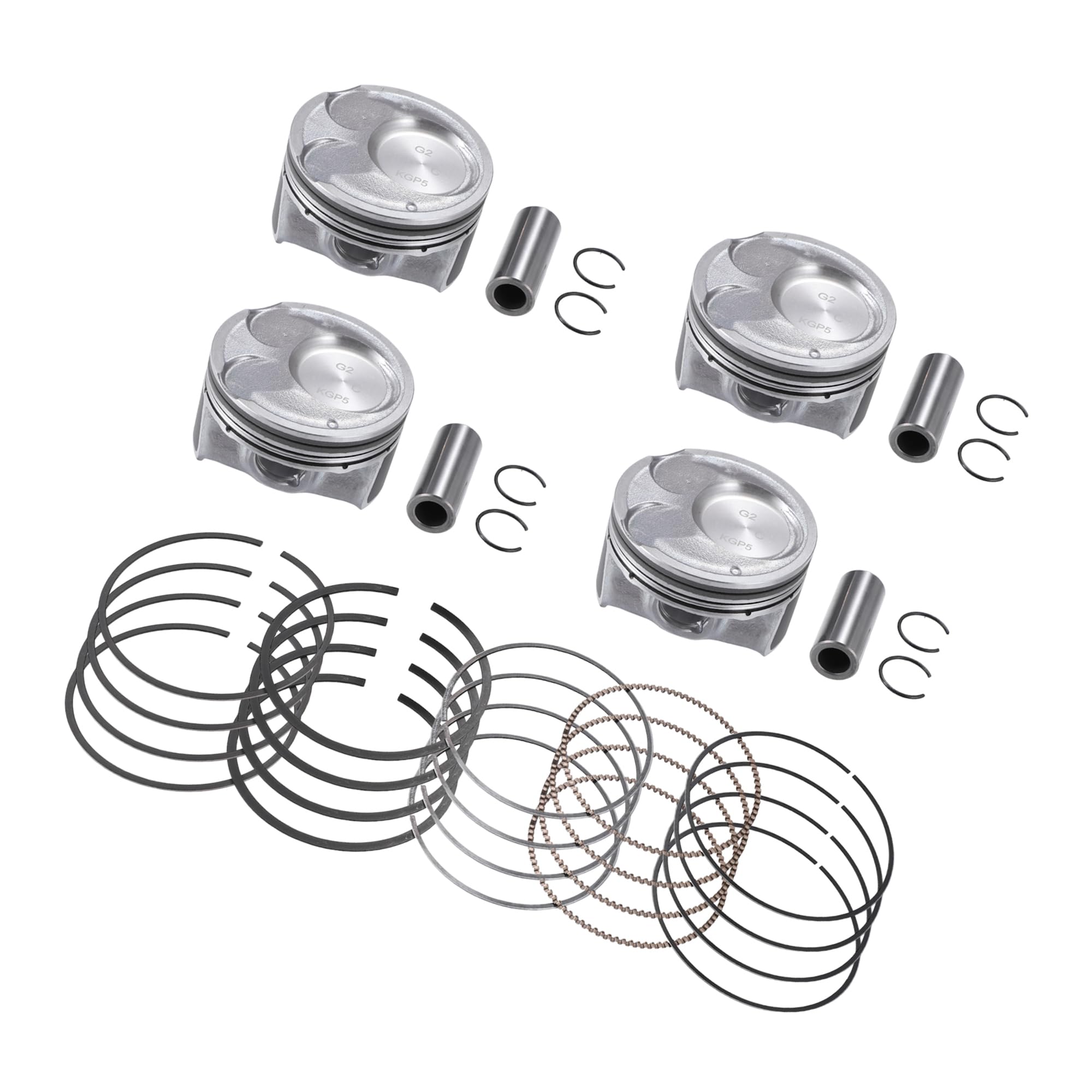 Motoforti 230412E210 Inner Engine Piston and Pin and Snap Ring for