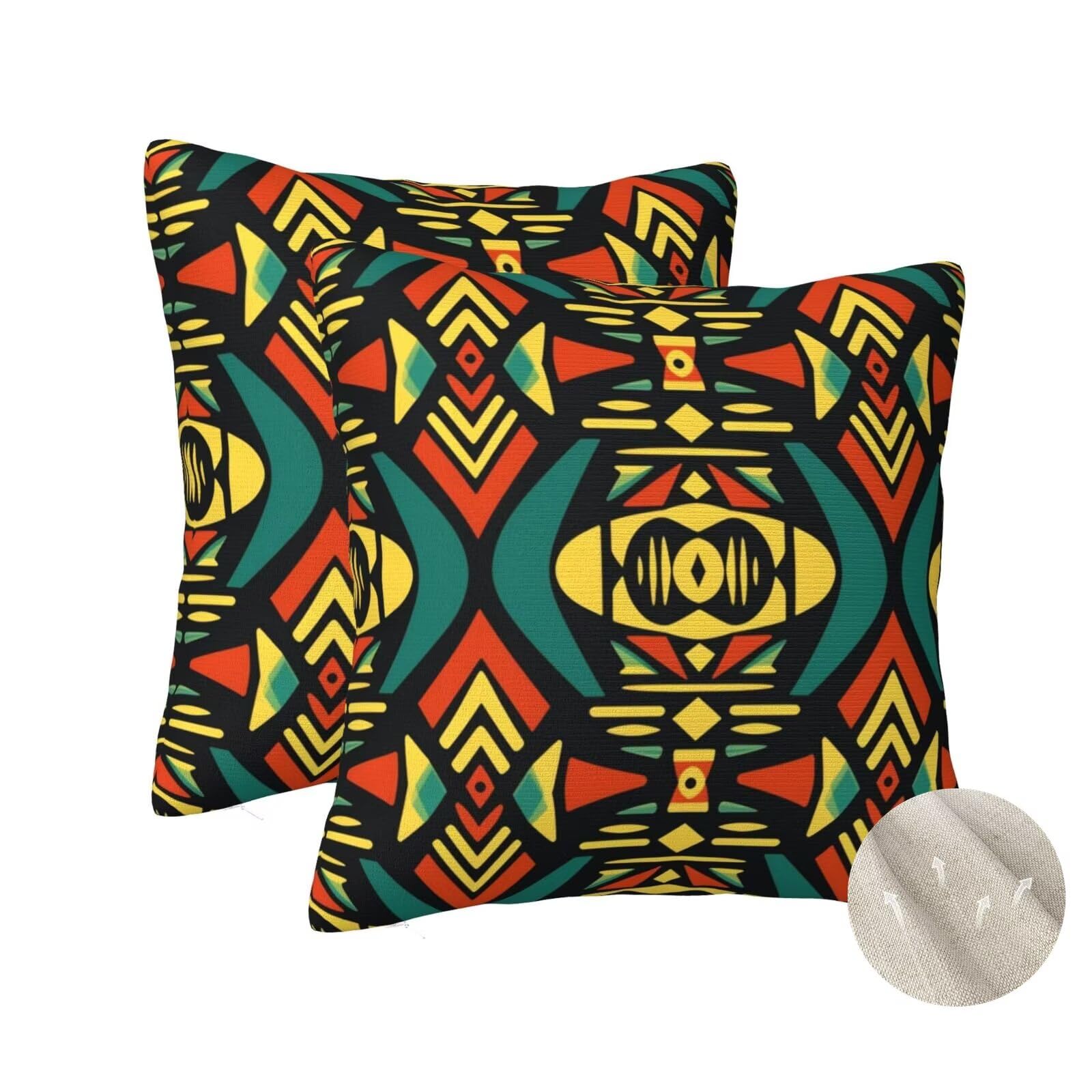 Taie oreiller carre 70x70 housse coussin canapé vintage
