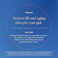 Vista 4 de Pendulum Metabolic Daily - Multi-Strain Probiotic with Akkermansia muciniphila to Support Metabolism and Sustain Energy Levels - for Women and Men