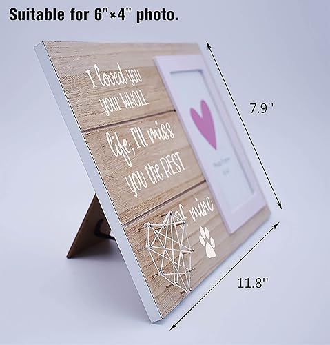 Miniatura 3 de NZY Regalo de condolencia, regalos de pérdida de mascotas, regalos de duelo, pérdida de perro, pérdida de mascota, marco de fotos conmemorativo para