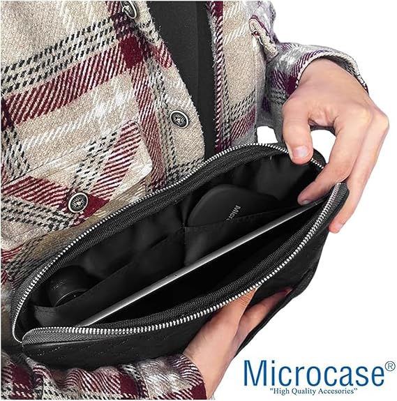 Microcase xiaomi pad 6 / pad 6 pro 11 inch Kapitone Tablet Çanta + Bluetooth Klavye + Mouse + Tablet Standı - AL8123 (Brown)