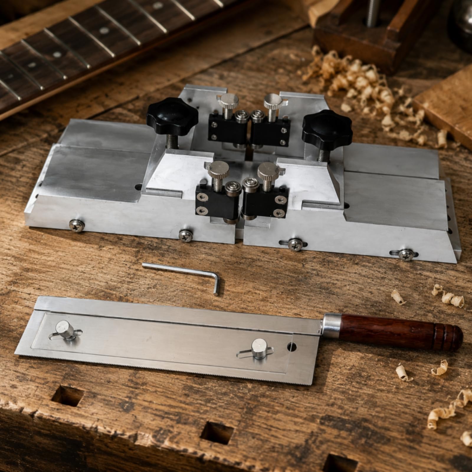Seghetto da Traforo con Manico in Legno Manuale Seghetto Ergonomico Utensile per Artigiani, Laboratorio