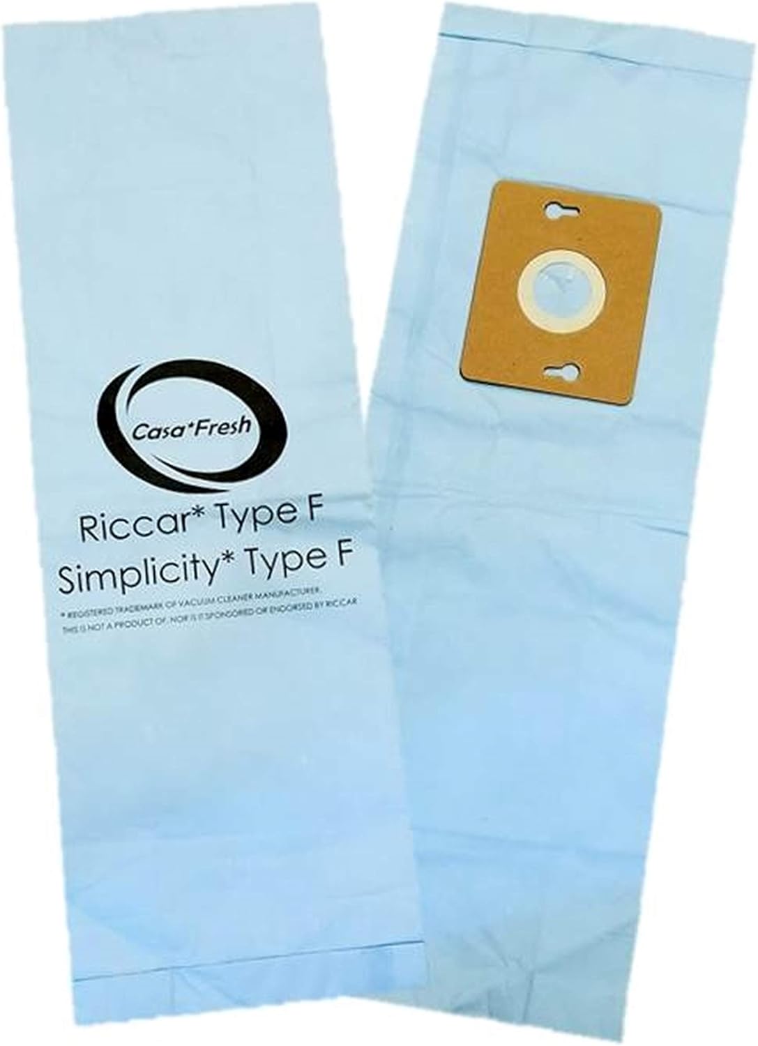 Casa Fresh 6 PK Replacement for Riccar Supralite/Simplicity Freedom Type F Ecopure Vacuum Bags