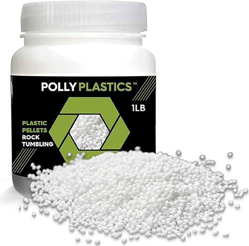Polly Plastics Pellets de polietileno de plástico de polipropileno  1 libra de medios para aumentar la acción de volteo