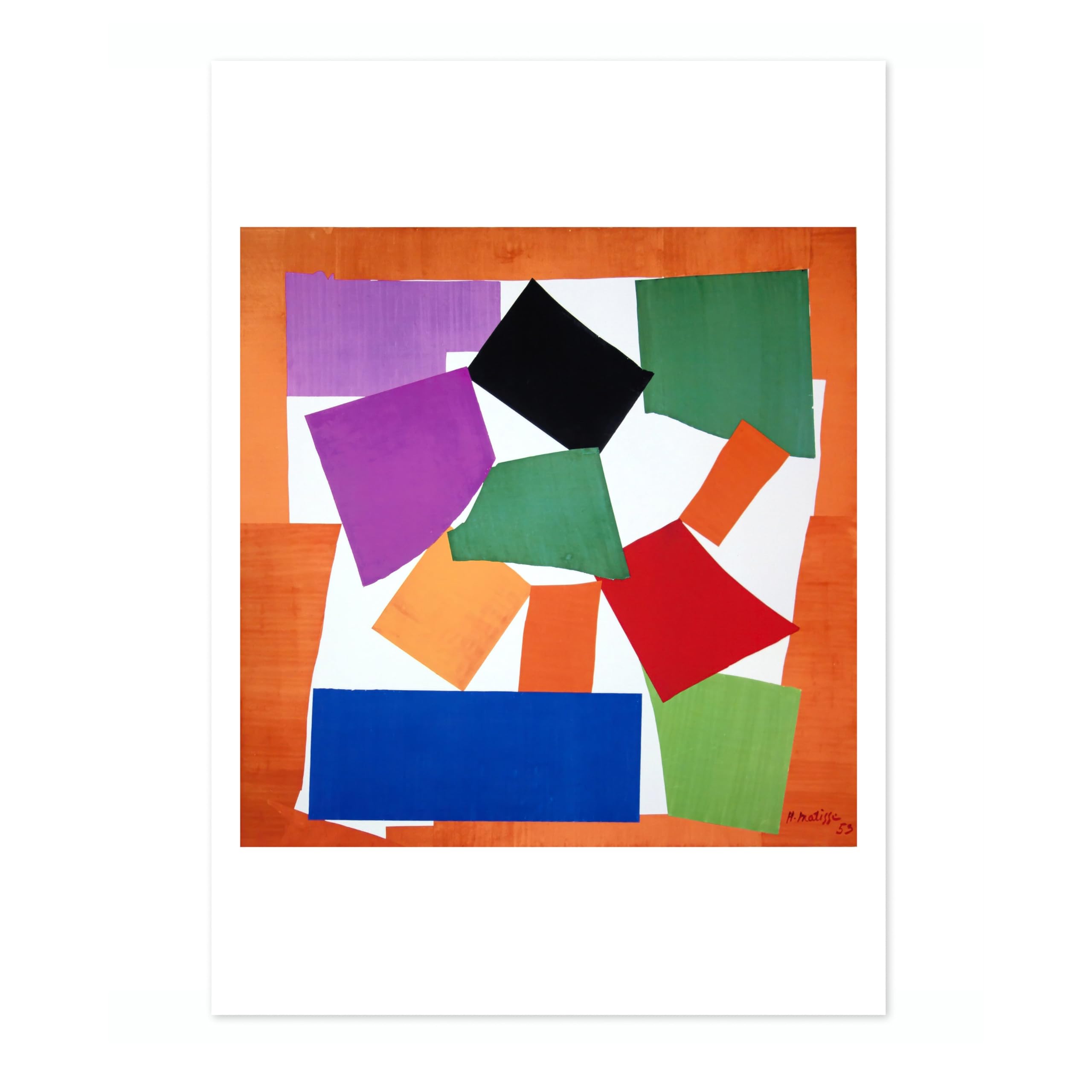 The Snail Henri Matisse Poster. Classic Art Painting Print, Art Exhibition Neutral Wall Art, Modern Minimalist Home Decor Picture, Archival Matte, A4 (Print Only) - 29.7x21cm