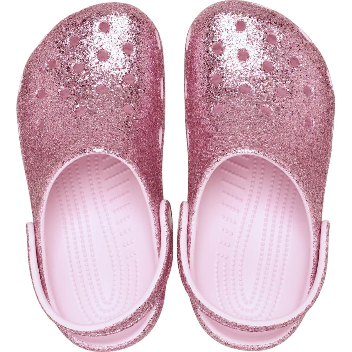 Crocs Mixte Enfant Classic Chunky Glitter Clog K, Lait Rose, 34 EU