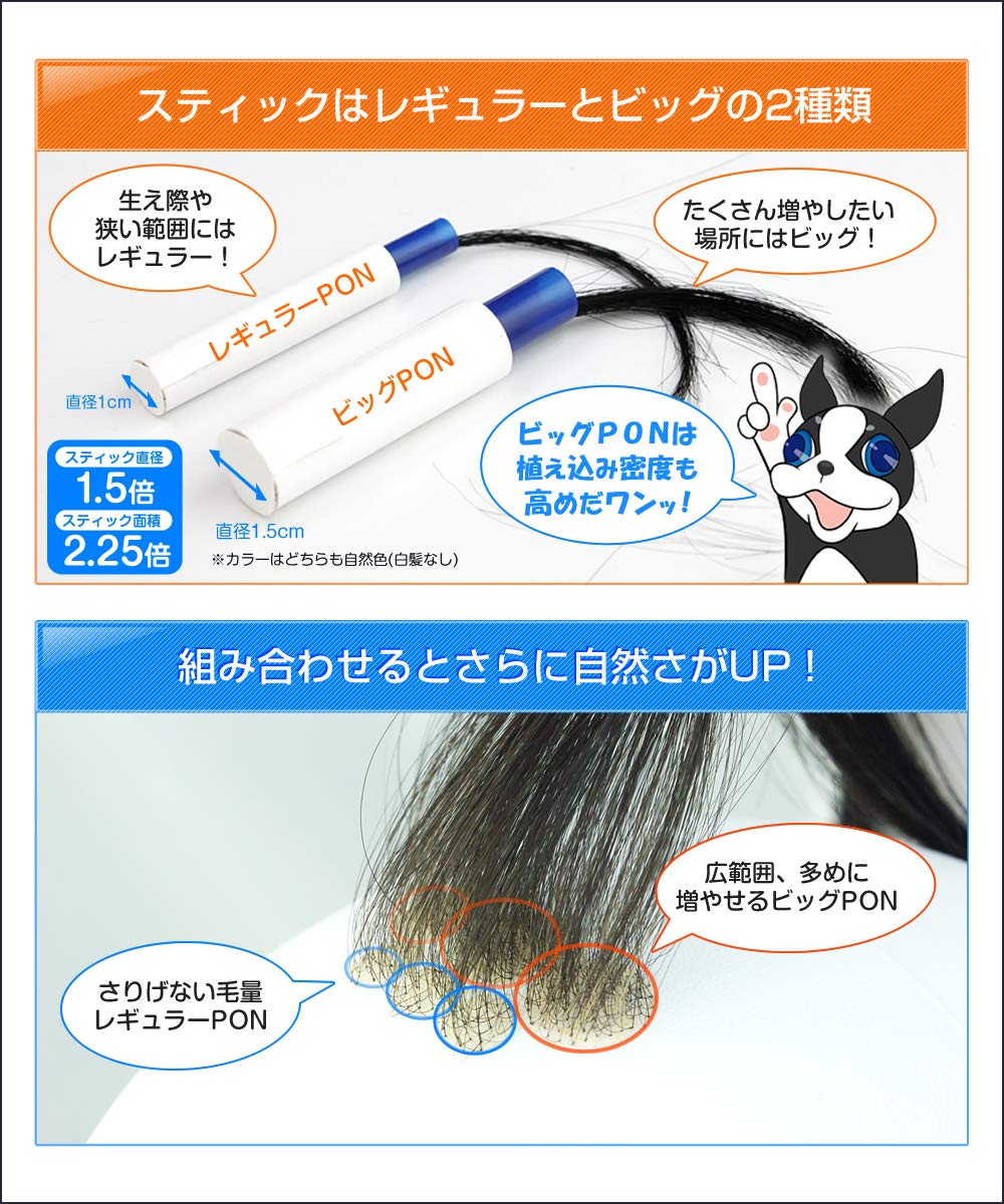 Amazon | クイックPON (セット 計20スティック, 白髪50%) クイックポン