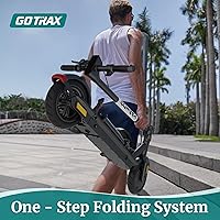 Vista 7 de Gotrax Fusion Seat Electric Scooter for Adults, 8.5" Solid Tire Max 14 Miles Range, 15.5/18 Mph 2 Gear Speed Power by 300W Motor, Rear Double
