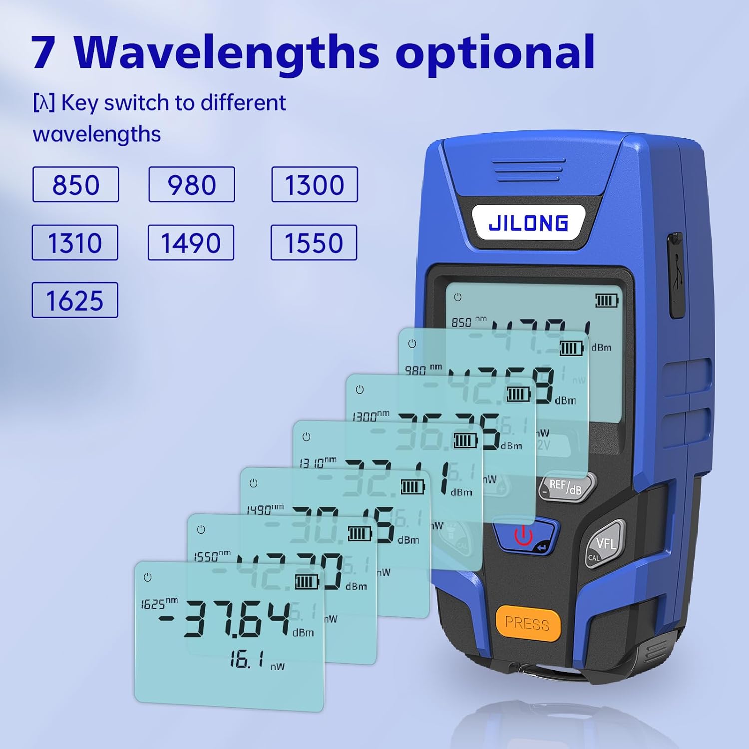 JILONG Fiber Fusion Splicer KL-360T Real Core Alignment Six Motors Splicing Machine 6S Splice; 16S Heat. Comes With KL-23F Precision Cleaver, Power Meter OPM-22V With VFL, LED Light