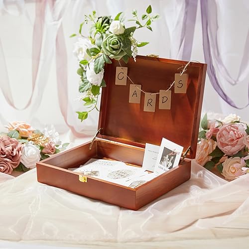 Miniatura 2 de Caja de recuerdo de madera, Caja decorativa grande, Caja de recuerdos con tapas, Caja de recuerdo de boda, Joyero, Caja de oración, Caja de regalo
