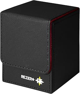 スポンサー広告 - 【REZERO レゼロ】【ZERO BLA ゼロブラ】 デッキケース 縦入れ マグネット式 スリム 「ポケカ 遊戯王 等 各種カードゲームに対応」 約180枚収納 スリーブ対応 PUレザー ブラック/レッド