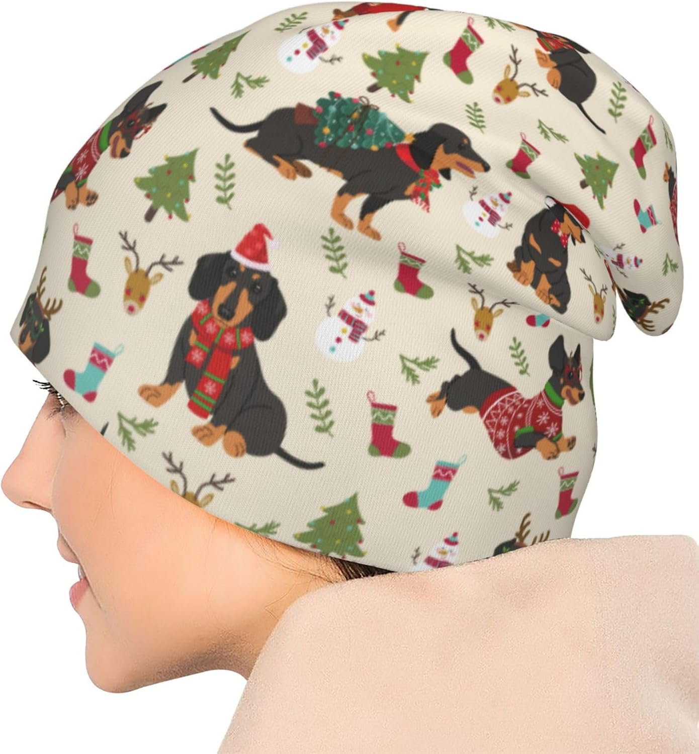 Beanie Chemo Hats Cancer Headwear Skull Hat Knitted Hat Nightcap Skull Cap for Women Men - Image 4