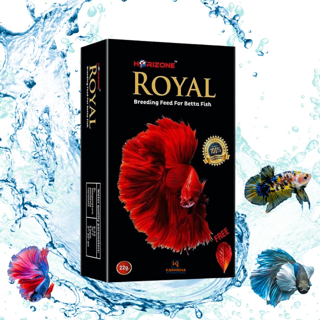RoyalBetta Food & Breeding Feed 22gm Fighter Fish Food Royal Suitable for Small,Medium& Large Betta Fish & Fighter Fish-image-46