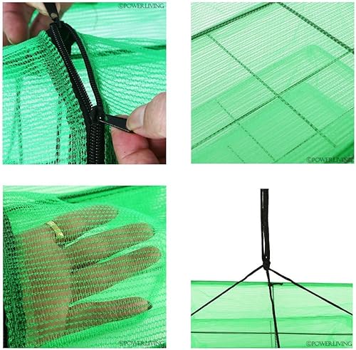 Miniatura 5 de Malla de pescado 3 bandejas de secado para colgar deshidratador de alimentos para secar hierbas, frutas, verduras, pescado