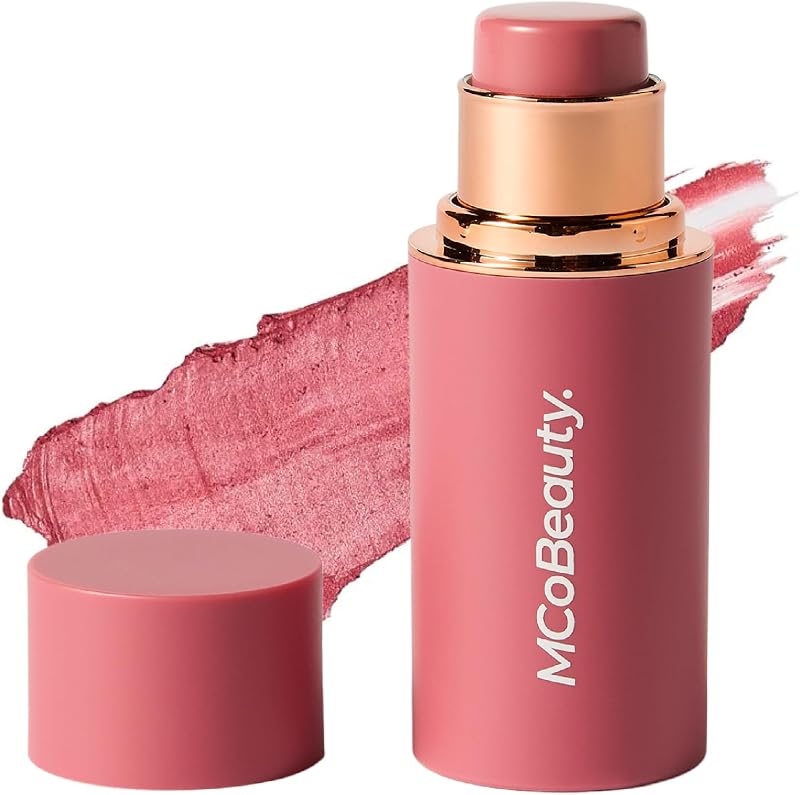 Baby Face Cream Blush Stick - Peony Rose - Cheek & Lip Tint Stick | Pink Shade, For A Natural Flush, Wear On Cheeks & Lips, Buildable Dewy Color, Jojoba Infused, Vegan & Cruelty Free