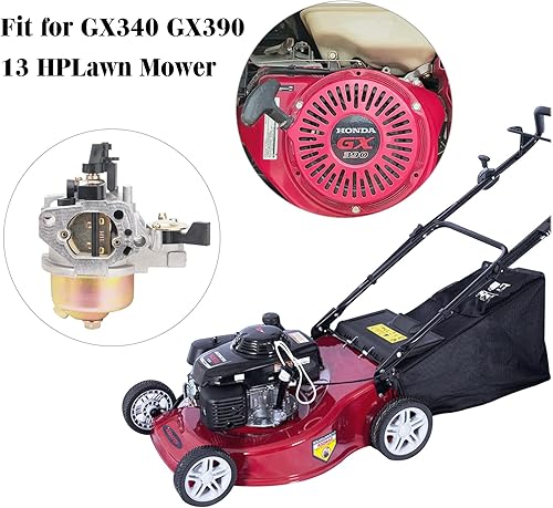 Miniatura 6 de Carburador GX390 GX340 compatible con Honda GX340 GX360 GX390 11HP 13HP generador de motor cortacésped motor carburador sustituye a 16100-ZF6-V01